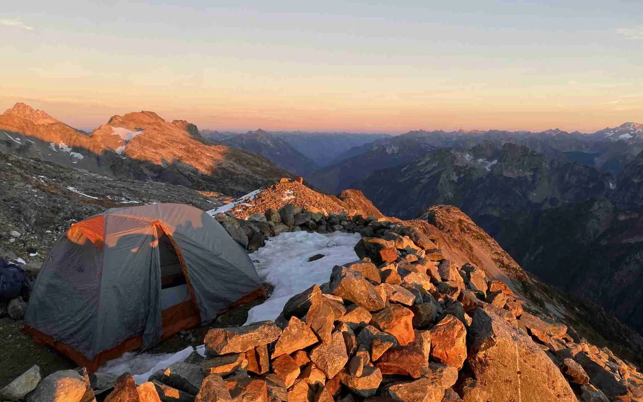 Overnight camping is only allowed in designated campgrounds and campsites