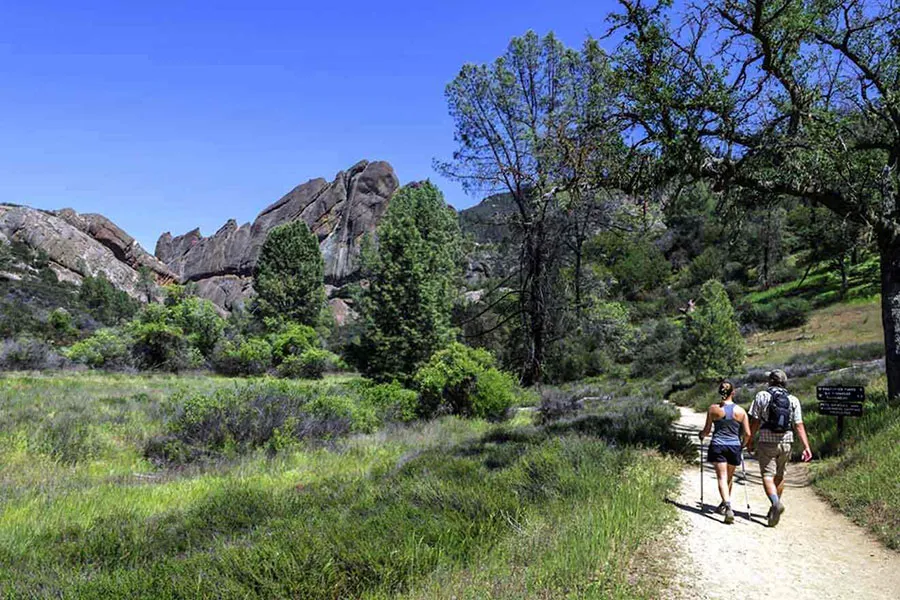 The hikes vary from easy walks through grasslands to more challenging uphill treks
