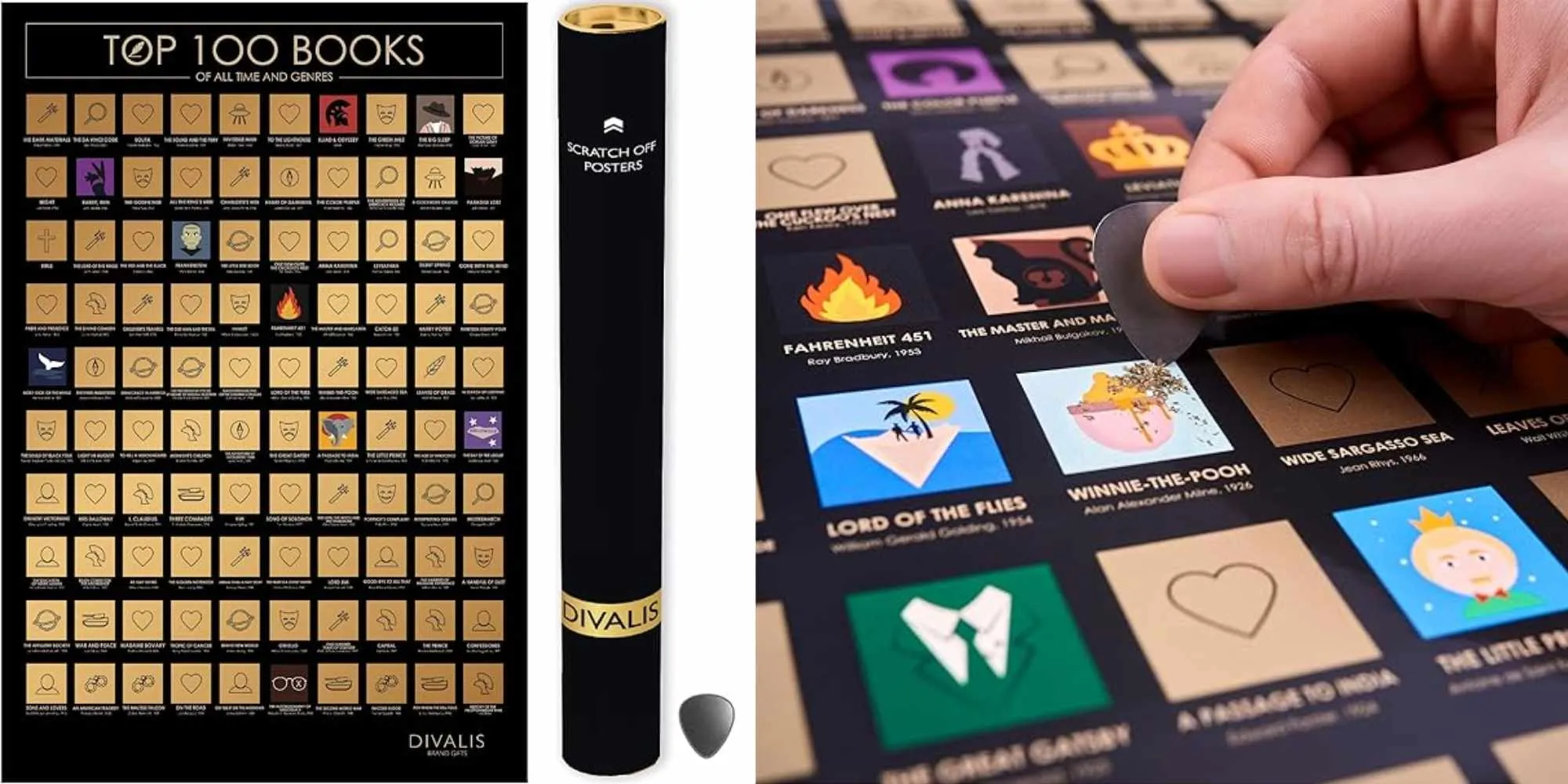 scratch off poster books