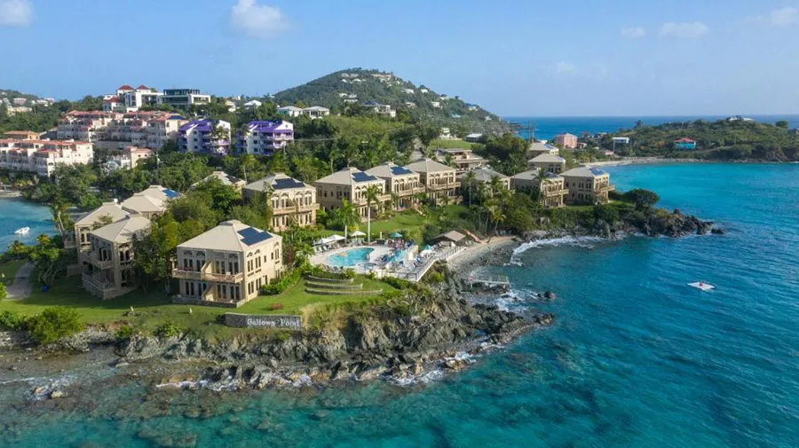 Gallows Point Resort has panoramic views of Cruz Bay and the Caribbean Sea