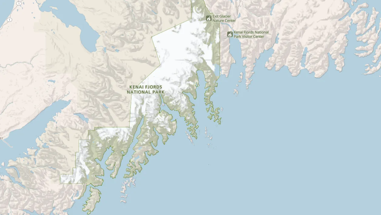 Kenai Fjords National Park Map