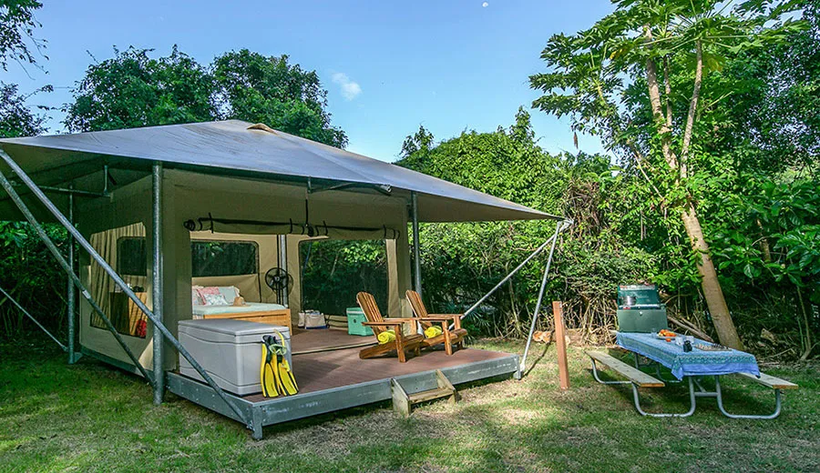 Cinnamon Bay Campground at Virgin Islands National Park