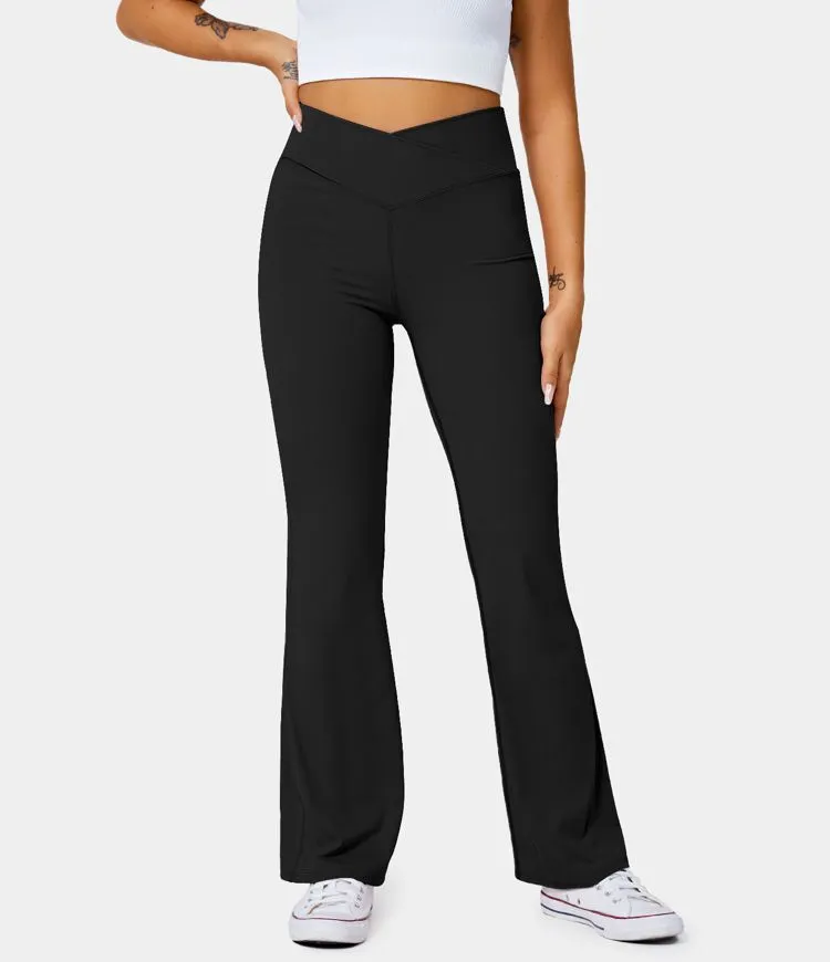 Best Yoga Pants - Halara Crossover Flare Yoga Pants Best Yoga Pants - Halara Crossover Flare Yoga Pants