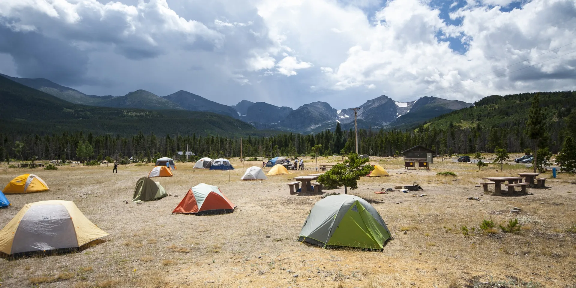 Camping in Rocky Mountain National Park Glacier Basin Campground