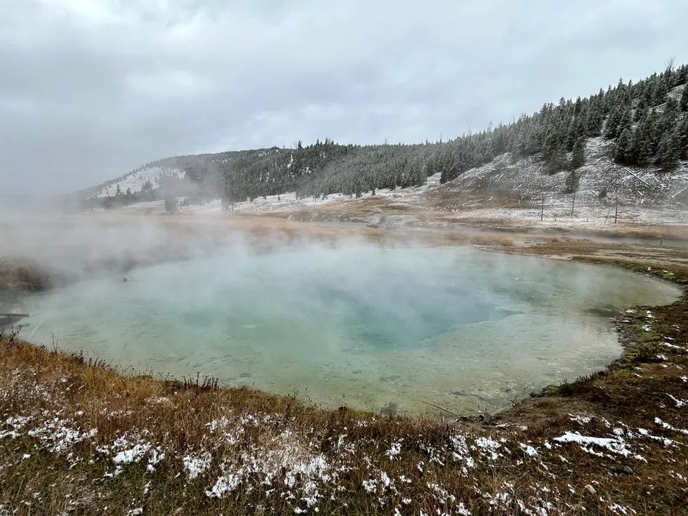 Another highlight for visitors was the chance to see Grand Prismatic Spring, the park’s famous hot spring, in a completely new light.