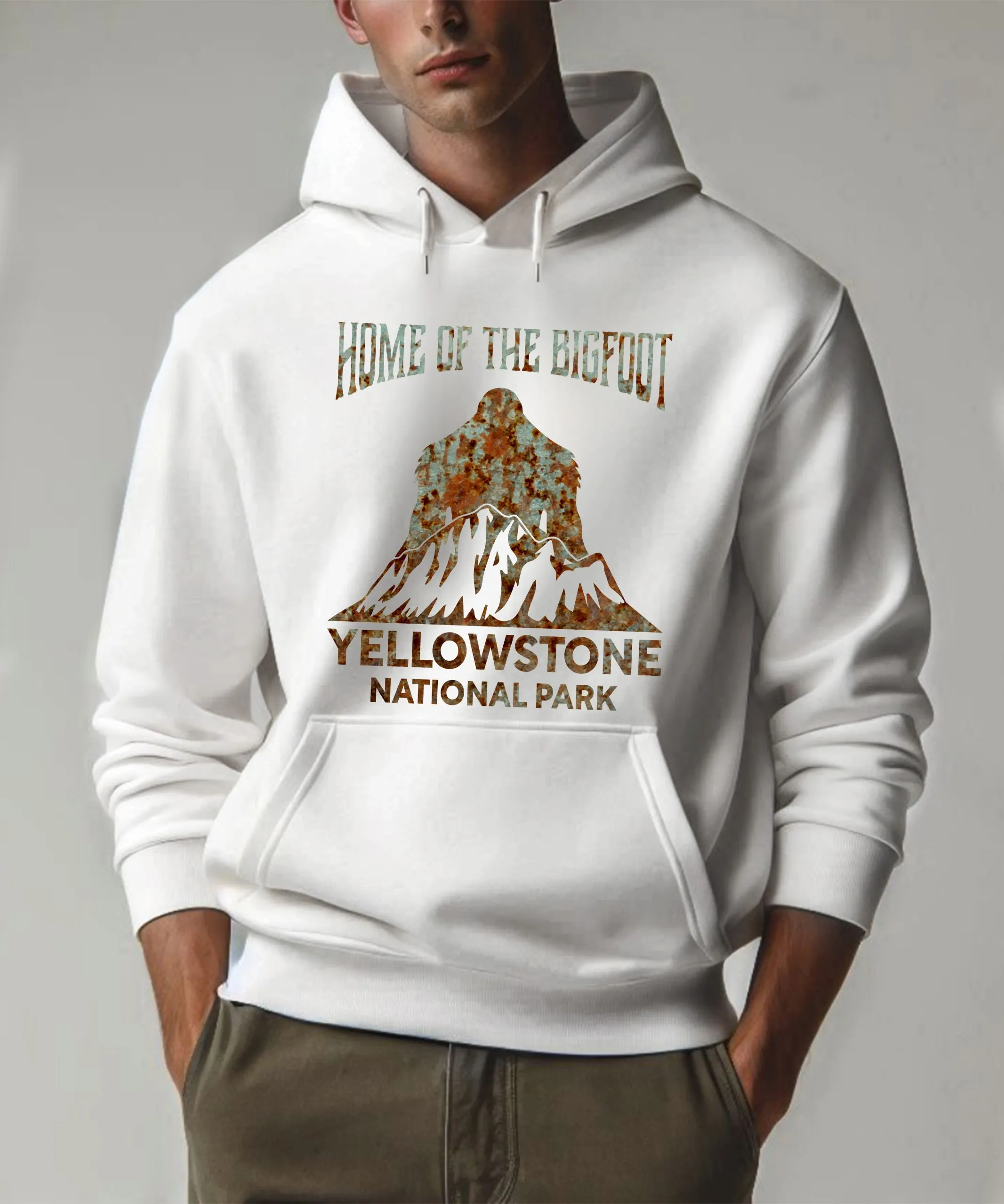 Snowstorm Blankets Yellowstone National Park Home of the Bigfoot Yellowstone NP Hoodie