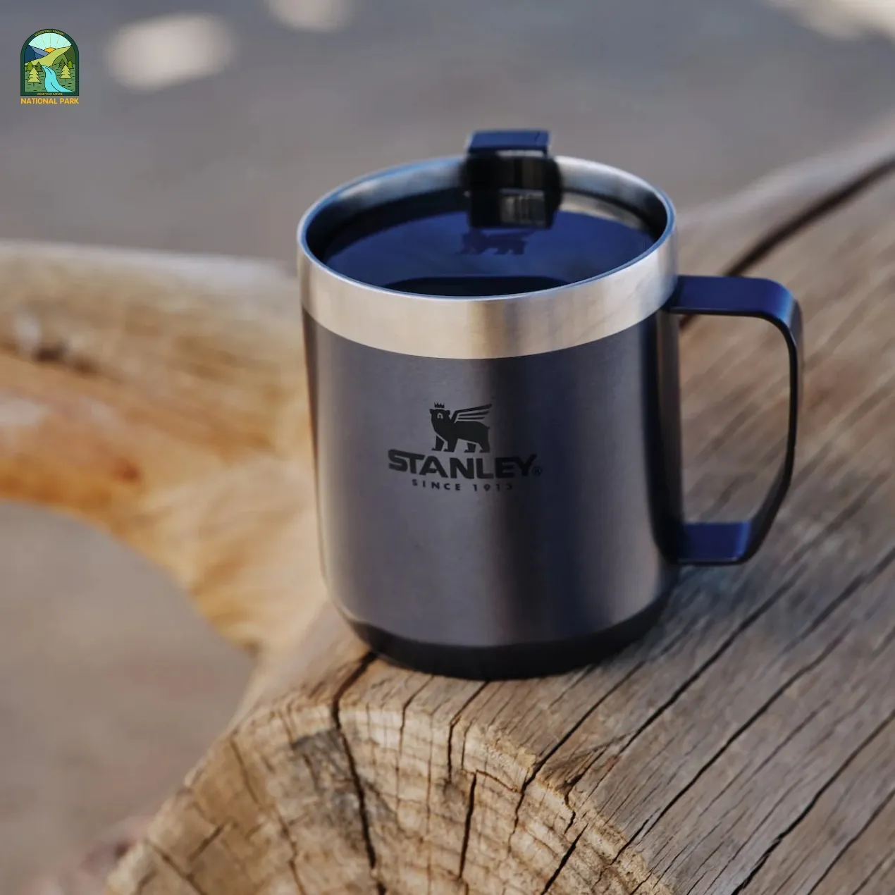stainless steel mug with lid