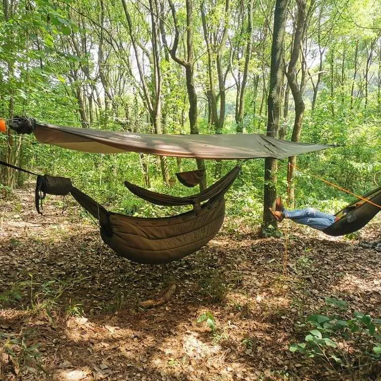 winter hammock camping