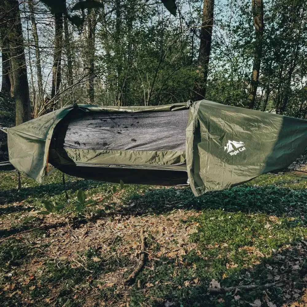 winter hammock camping