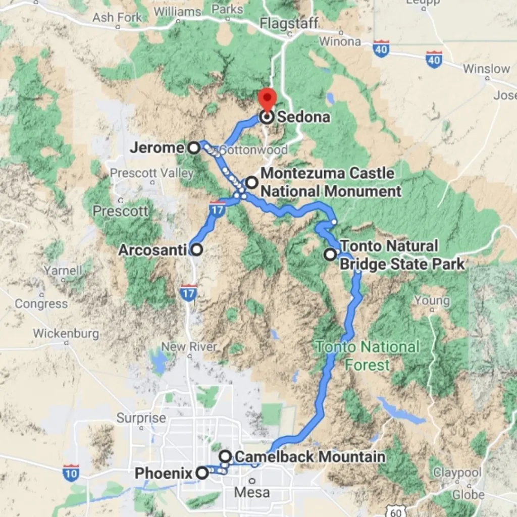 phoenix to sedona