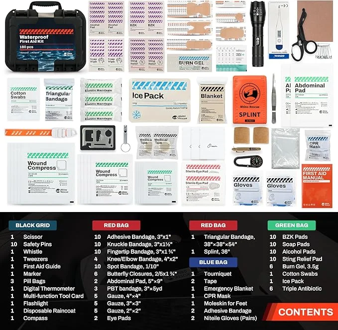 RHINO RESCUE Waterproof Marine First Aid Kit