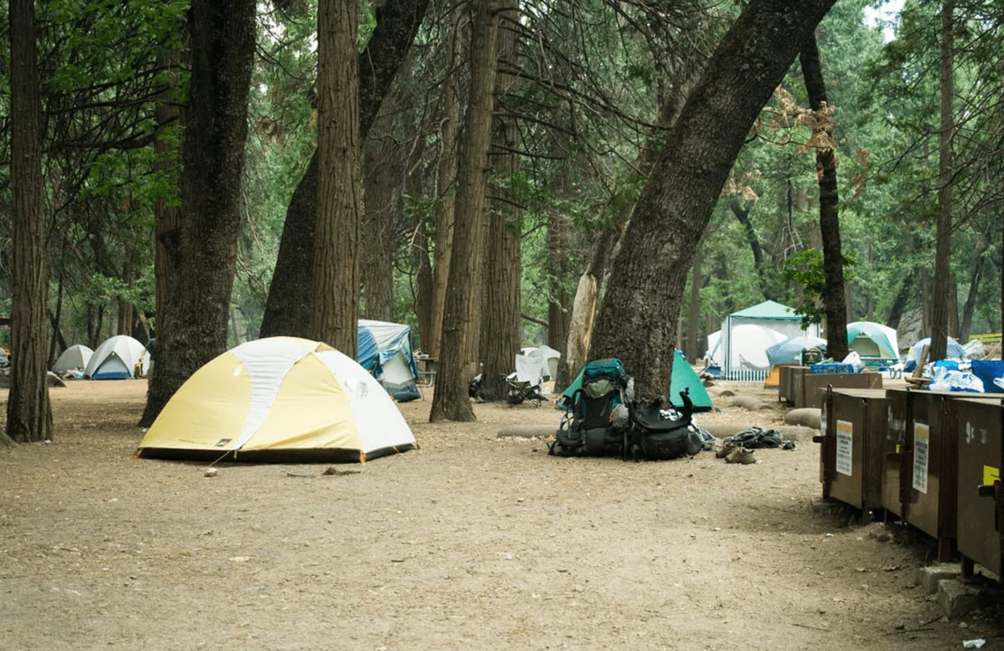 campground at Yosemite