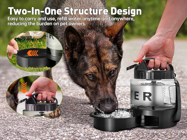 PETNF Portable Dog Water Bottle Bowl
