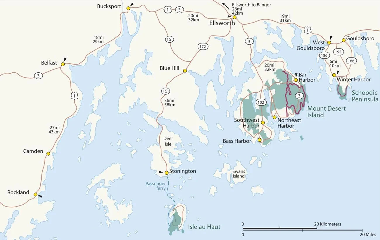 Other Towns Near Acadia National Park