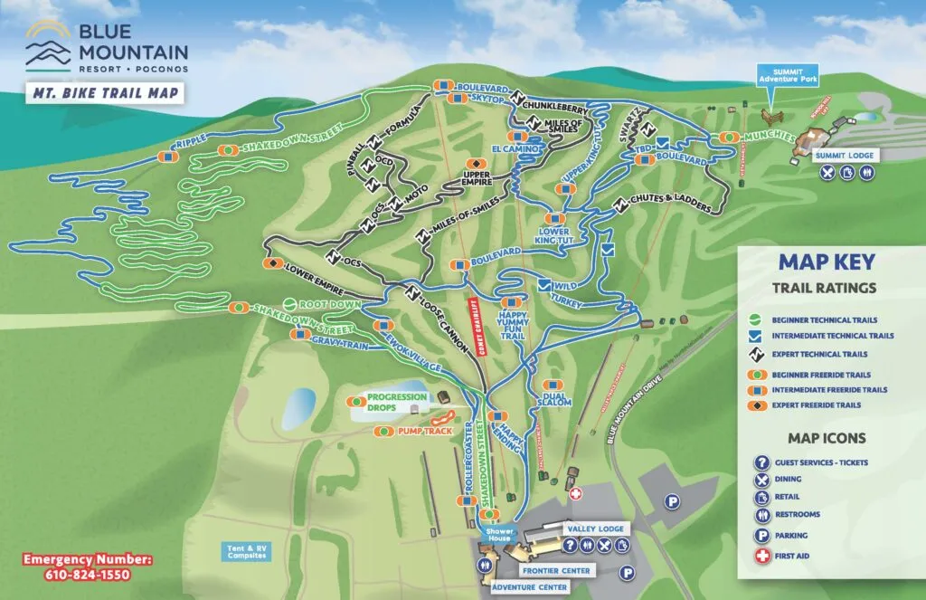 how to read a hiking trail map