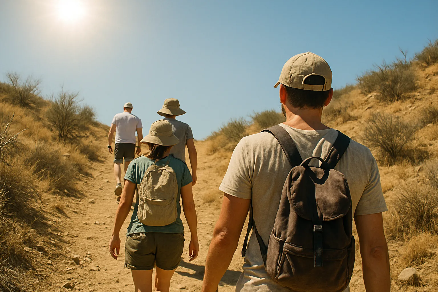 how to hike in hot weather