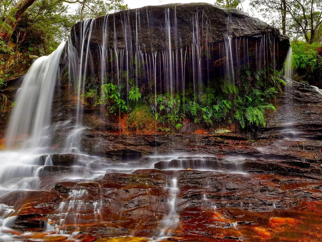 zion national park waterfall