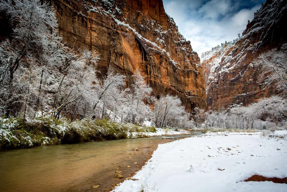 zion national park in november​