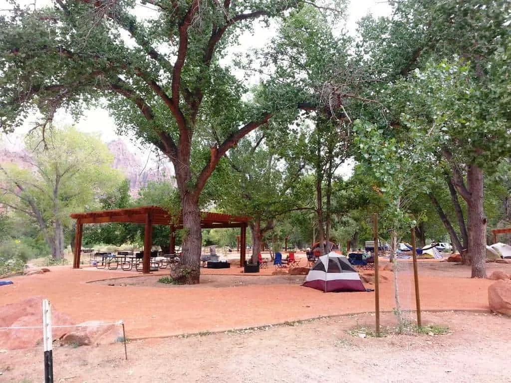 camping near zion national park