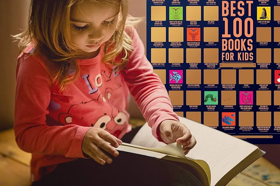 post-Kids Books Scratch Off Poster List on Amazon